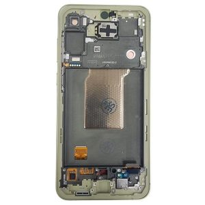 Pantalla completa con marco para Samsung Galaxy A55 5G A556 amarilla original