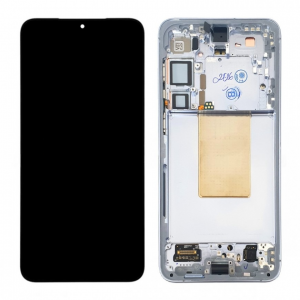 Pantalla con marco para Samsung Galaxy S24 Plus S926 azul original