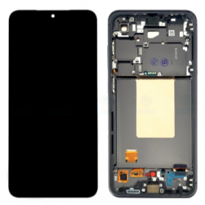 Pantalla con marco para Samsung Galaxy S24 FE 5G S721 negra/gris original