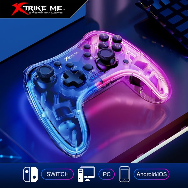 Xtrike me Gamepad Inalámbrico con Luz para PS4/PS3/PC/ANDROID/IOS GP-52 - Imagen 2
