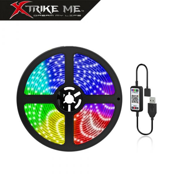 Xtrike me Tira de LED 3 Metros Control por App HT-5050 B5 - Imagen 2
