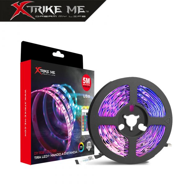 Xtrike me Tira de LED + Mando a Distancia 5 Metros HT-6053 N5