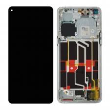 Pantalla completa con marco para Oppo Find X5 blanca original nueva