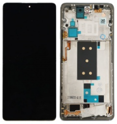 Pantalla completa con marco para Xiaomi Mi 11T Pro plata original nueva