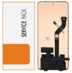 Pantalla completa sin marco para Xiaomi Mi 12 Lite 5G negra original(Service Pack)