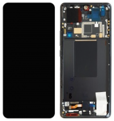 Pantalla completa con marco para Xiaomi 12 Pro negra original nueva(Service Pack)