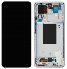 Pantalla completa con marco para Xiaomi 12 Pro azul original nueva(Service Pack)
