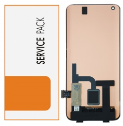 Pantalla completa para Xiaomi Mi 10 5G negra original Service Pack (Versión Huaxing con letra C en flex)