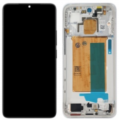 Pantalla completa con marco para Xiaomi Pocophone Poco F7 5G plata original nueva