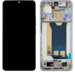 Pantalla completa con marco para Xiaomi Pocophone Poco F7 Pro 5G azul original nueva
