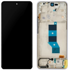 Pantalla completa con marco para Xiaomi Pocophone M7 Pro 5G violeta original