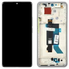 Pantalla completa con marco para Xiaomi Poco X7 5G plata original nueva