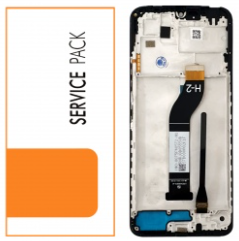 Pantalla completa con marco para Xiaomi Redmi 13C 4G/5G/C65 4G negra original China