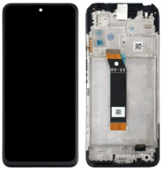 Pantalla completa con marco para Xiaomi Pocophone M4 5G/Poco M5 4G/Redmi 10 5G negra original