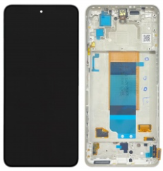 Pantalla Completa Con Marco Para Xiaomi Pocophone F4 PLATA Original Nueva