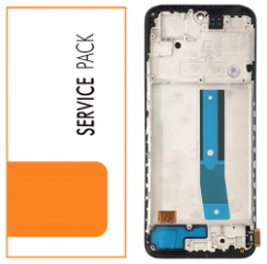 Pantalla completa con marco para Xiaomi Pocophone M4 Pro/Redmi Note 11S NFC/Redmi Note 12S negra OLED(SP)