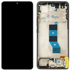 Pantalla completa con marco para Xiaomi Redmi Note 14 5G negra original