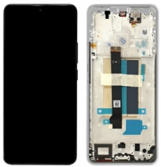 Pantalla completa con marco para Xiaomi Redmi Note 13 Pro Plus 5G plata original