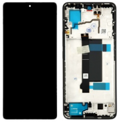 Pantalla completa con marco para Xiaomi Redmi Note 13 Pro 5G/Poco X6 5G negra original