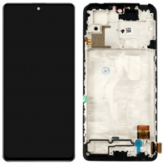 Pantalla completa con marco para Xiaomi Redmi Note 10 Pro negra OLED