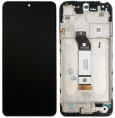 Pantalla completa con marco para Xiaomi Redmi Note 10 5G negra original