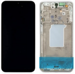 Pantalla completa con marco para Samsung Galaxy A26 5G A266 blanca original