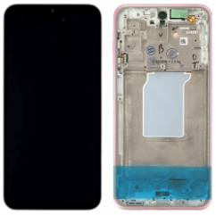 Pantalla completa con marco para Samsung Galaxy A26 5G A266 rosa original