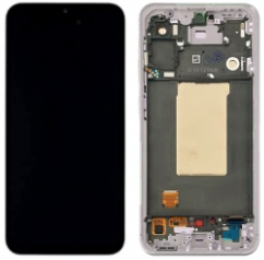 Pantalla completa con marco para Samsung Galaxy A56 5G A566 rosa original