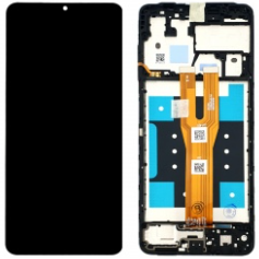 Pantalla completa con marco para Samsung Galaxy A06 A065 negra original