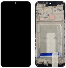 Pantalla completa con marco para Samsung Galaxy A16 5G A166 negra original reparada