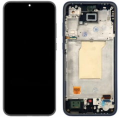 Pantalla completa con marco para Samsung Galaxy A35 5G A356 navy OLED
