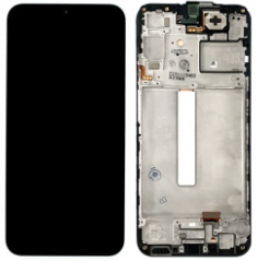 Pantalla completa con marco para Samsung Galaxy A25 5G A256 negra original