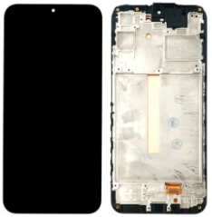 Pantalla completa con marco para Samsung Galaxy A25 5G A256 negra OLED