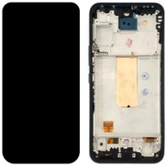 Pantalla completa con marco para Samsung Galaxy A54 5G A546 negra OLED