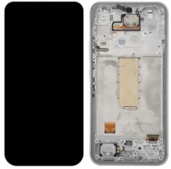 Pantalla completa con marco para Samsung Galaxy A34 5G A346 plata original