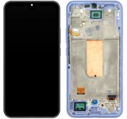 Pantalla completa con marco para Samsung Galaxy A34 5G A346 violeta original(Assembled)