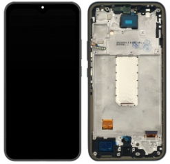 Pantalla completa con marco para Samsung Galaxy A34 5G A346 negra original(Assembled)