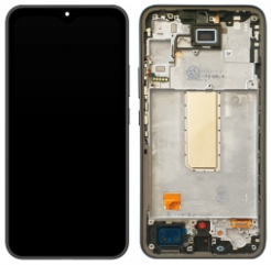 Pantalla completa con marco para Samsung Galaxy A34 5G A346 negra TFT