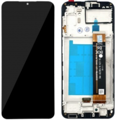 Pantalla completa con marco para Samsung Galaxy A23 5G A236 negra original