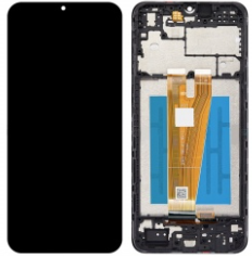 Pantalla completa con marco para Samsung Galaxy A04 A045 negra original