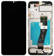 Pantalla completa con marco para Samsung Galaxy A03s A037G 162mm negra original(eu versión）