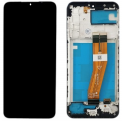 Pantalla completa con marco para Samsung Galaxy A03S A037G 162mm negra original China