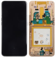 Pantalla completa con marco para Samsung Galaxy A80 A805 oro original