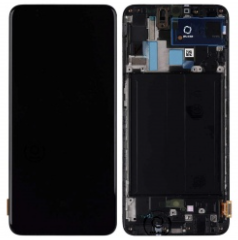 Pantalla completa con marco para Samsung Galaxy A70 A705 negra original