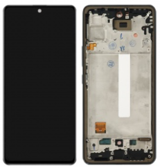 Pantalla completa con marco para Samsung Galaxy A53 5G A536 negra OLED