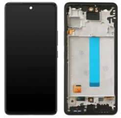 Pantalla completa con marco para Samsung Galaxy A53 5G A536 negra TFT