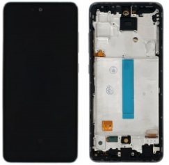 Pantalla completa con marco para Samsung Galaxy A52 A525/A52 5G A526/A52S A528 negra TFT