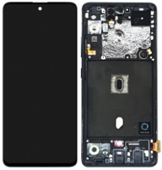 Pantalla completa con marco para Samsung Galaxy A51 5G SM-A516 negra original