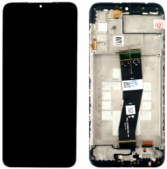 Pantalla completa con marco para Samsung Galaxy A02S 2020 A025G negra original reparada