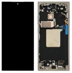 Pantalla completa con marco para Samsung Galaxy S24 Ultra 5G S928 gris original(Assembled)